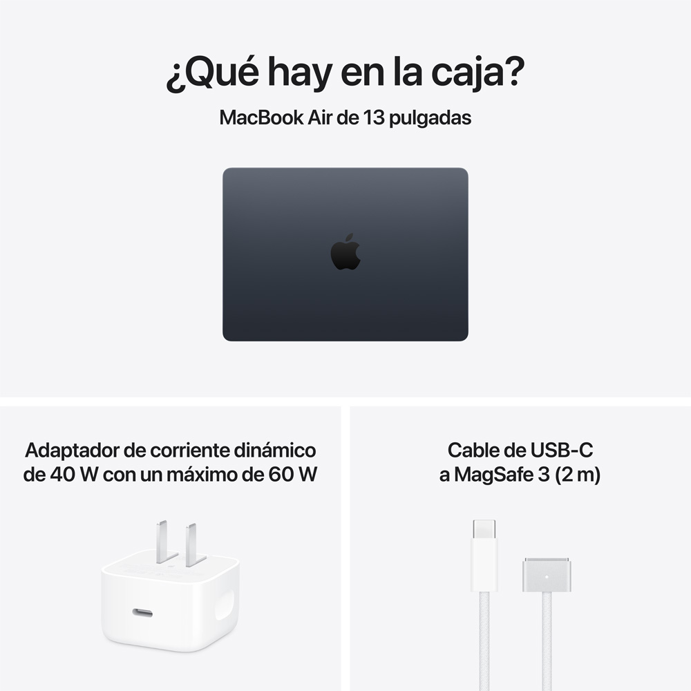 MacBook Air 13" M5 - 10 CPU, 8 GPU, 16GB, 512GB - Medianoche