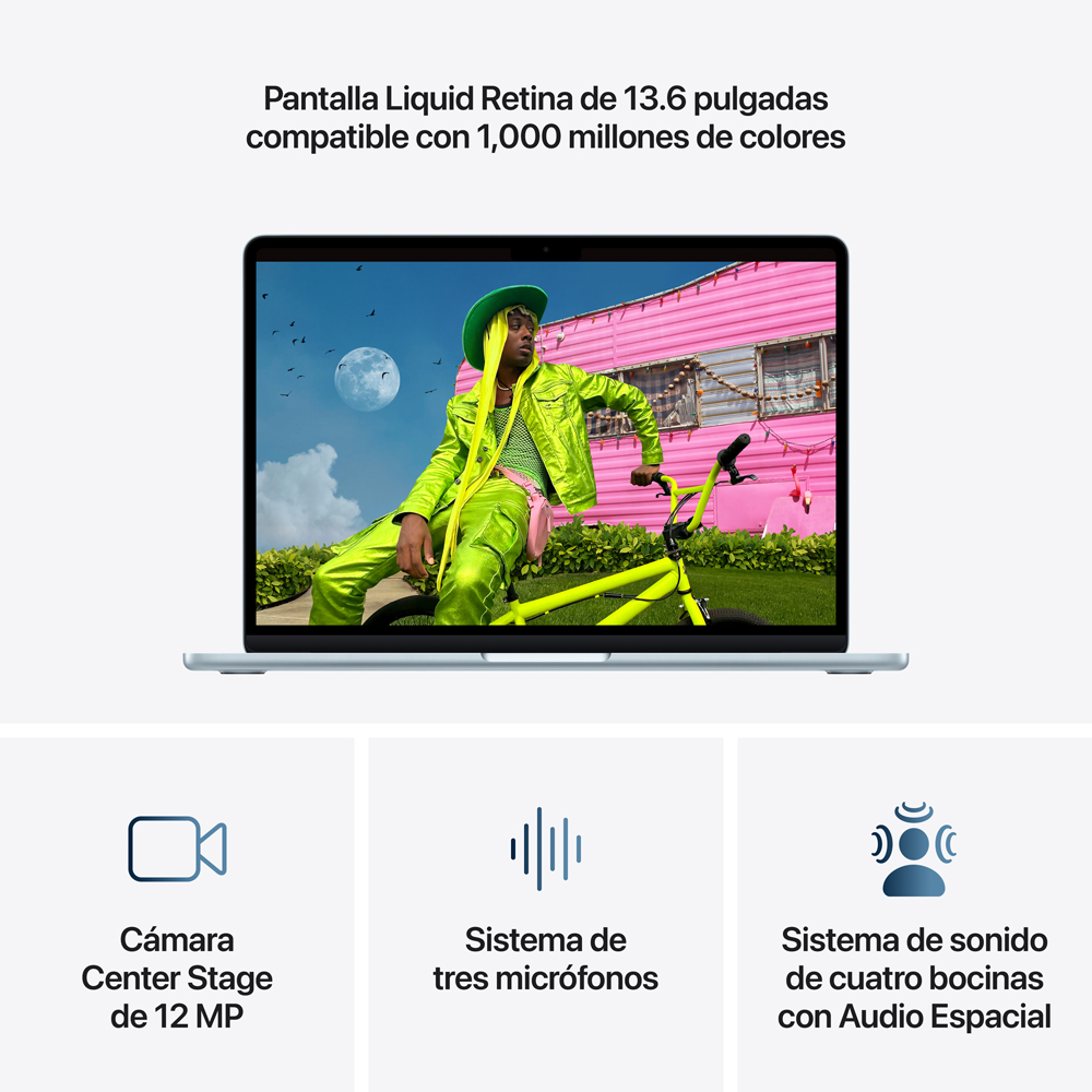 MacBook Air 13" M5 - 10 CPU, 8 GPU, 16GB, 512GB - Azul cielo