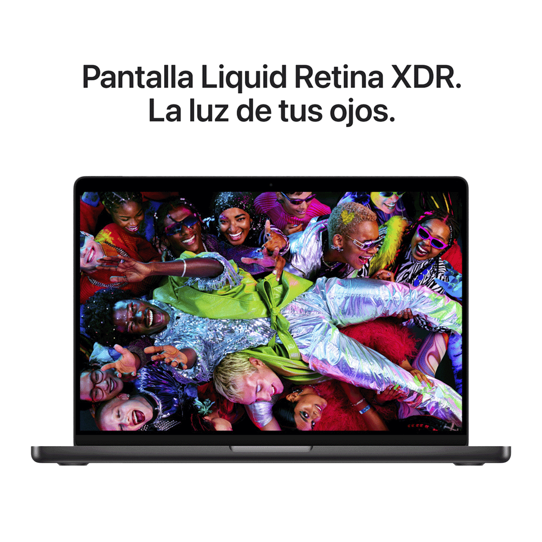 MacBook Pro 14" M5 Pro - 15 CPU, 16 GPU, 24GB, 2TB - Negro Espacial
