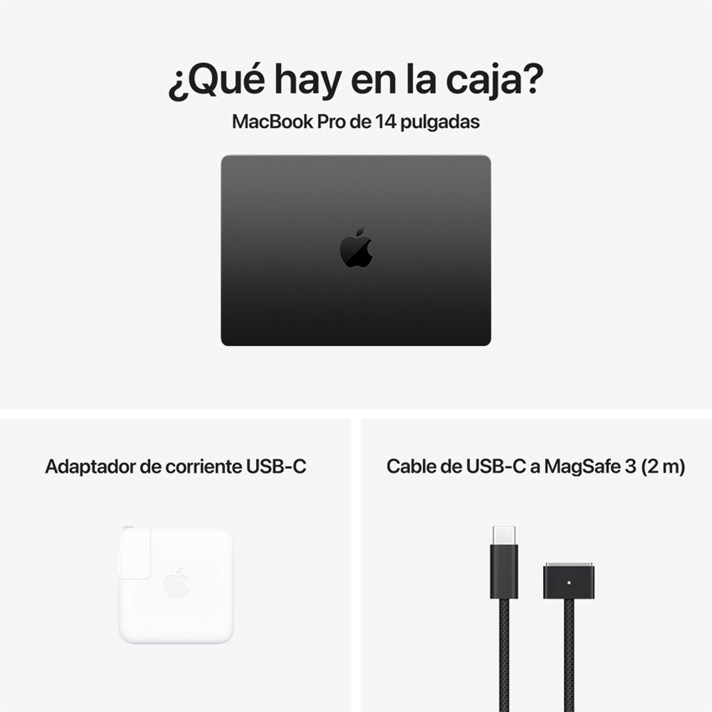MacBook Pro 14" M4 (CTO) - 10 CPU, 10 GPU, 16GB, 512GB - Español (España) - Negro espacial