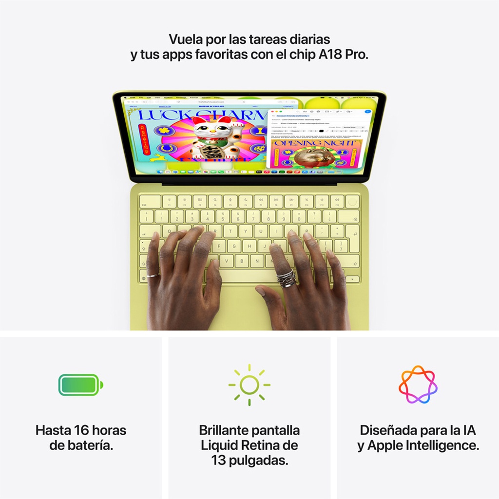 MacBook Neo 13" A18 Pro (CTO) - 6 CPU, 5 GPU, 8GB, 256 GB, Magic Keyboard - Español (España) - Índigo