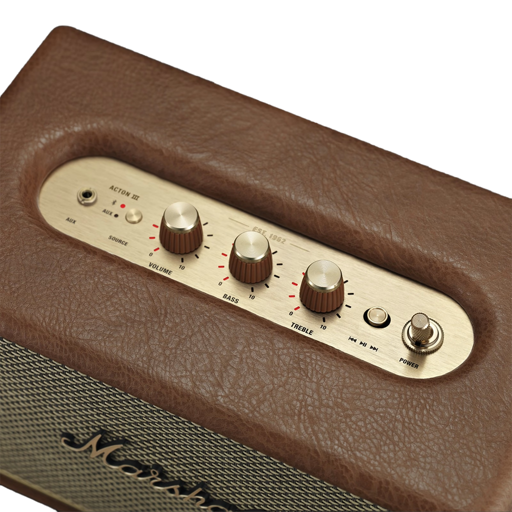 Parlante Bluetooth Acton III de Marshall - Marrón