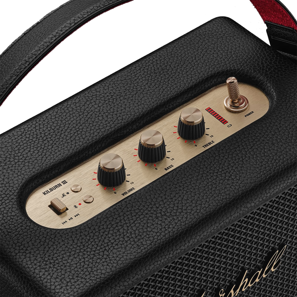 Parlante Bluetooth Kilburn III de Marshall - Negro y brasa