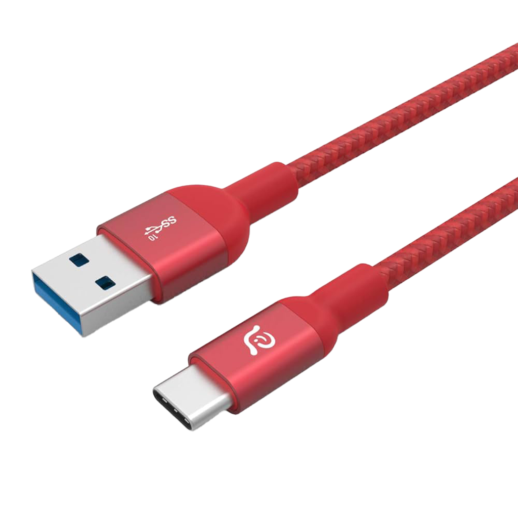 Adam Elements CASA M100+ USB-A 3.1 2da Gen a Cable USB-C - Rojo