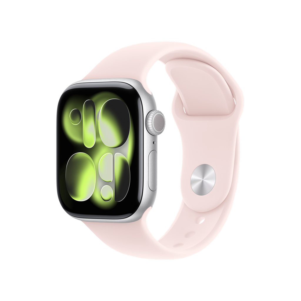 Banda deportiva rosado pálido de Apple para caja de 42 mm – S/M