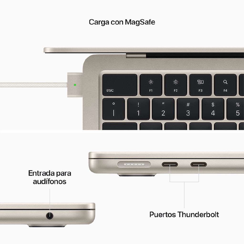 MacBook Air 13.6" M2 8C GPU/8GB/256GB - Starlight