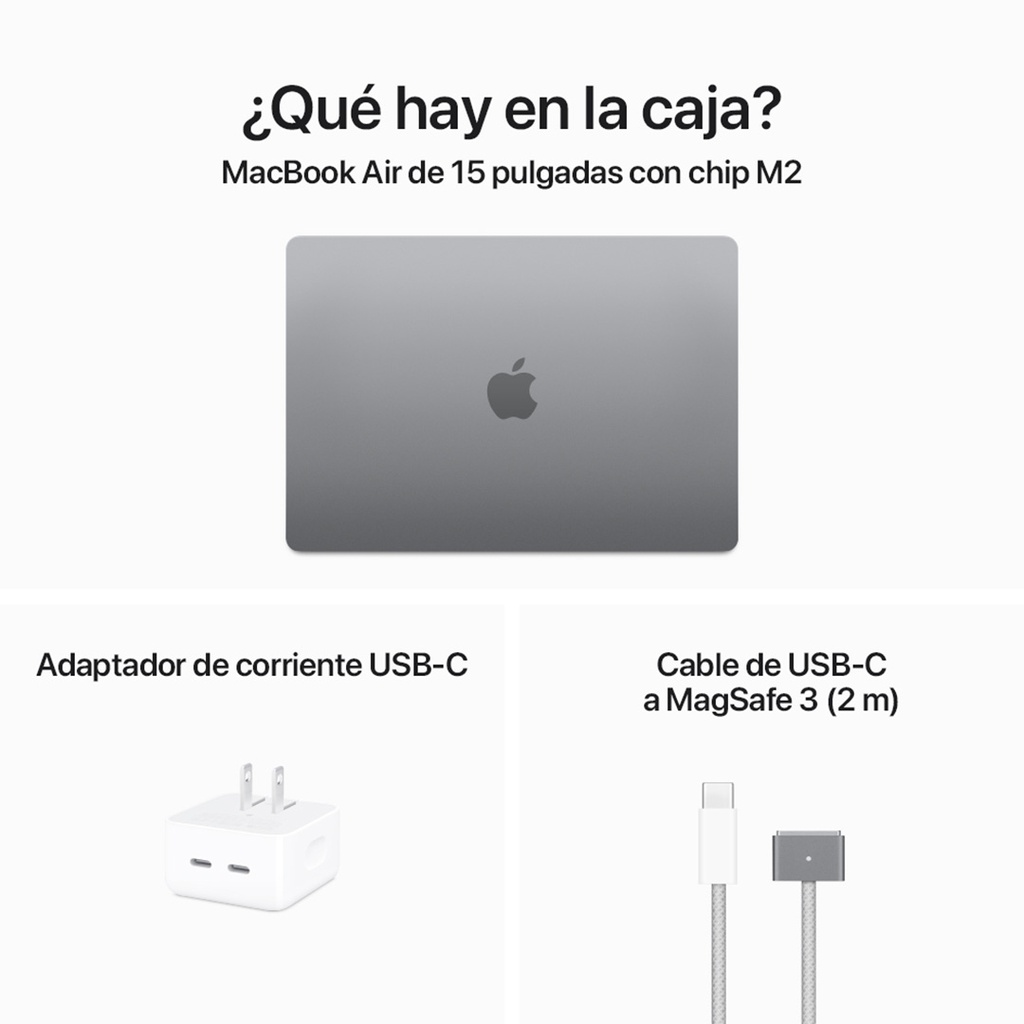 MacBook Air 15.3" M2 10C GPU/8GB/256GB - Gris espacial