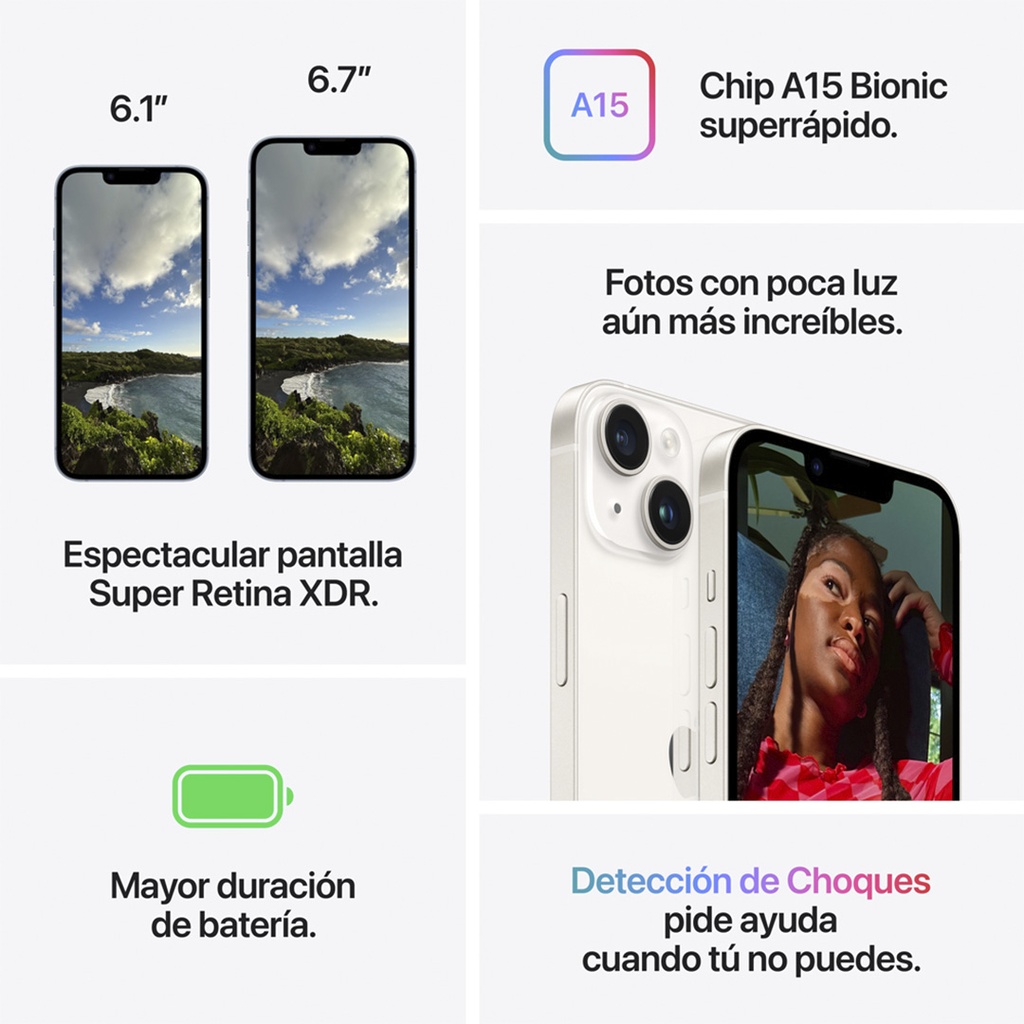 iPhone 14 256GB - Blanco Estrella