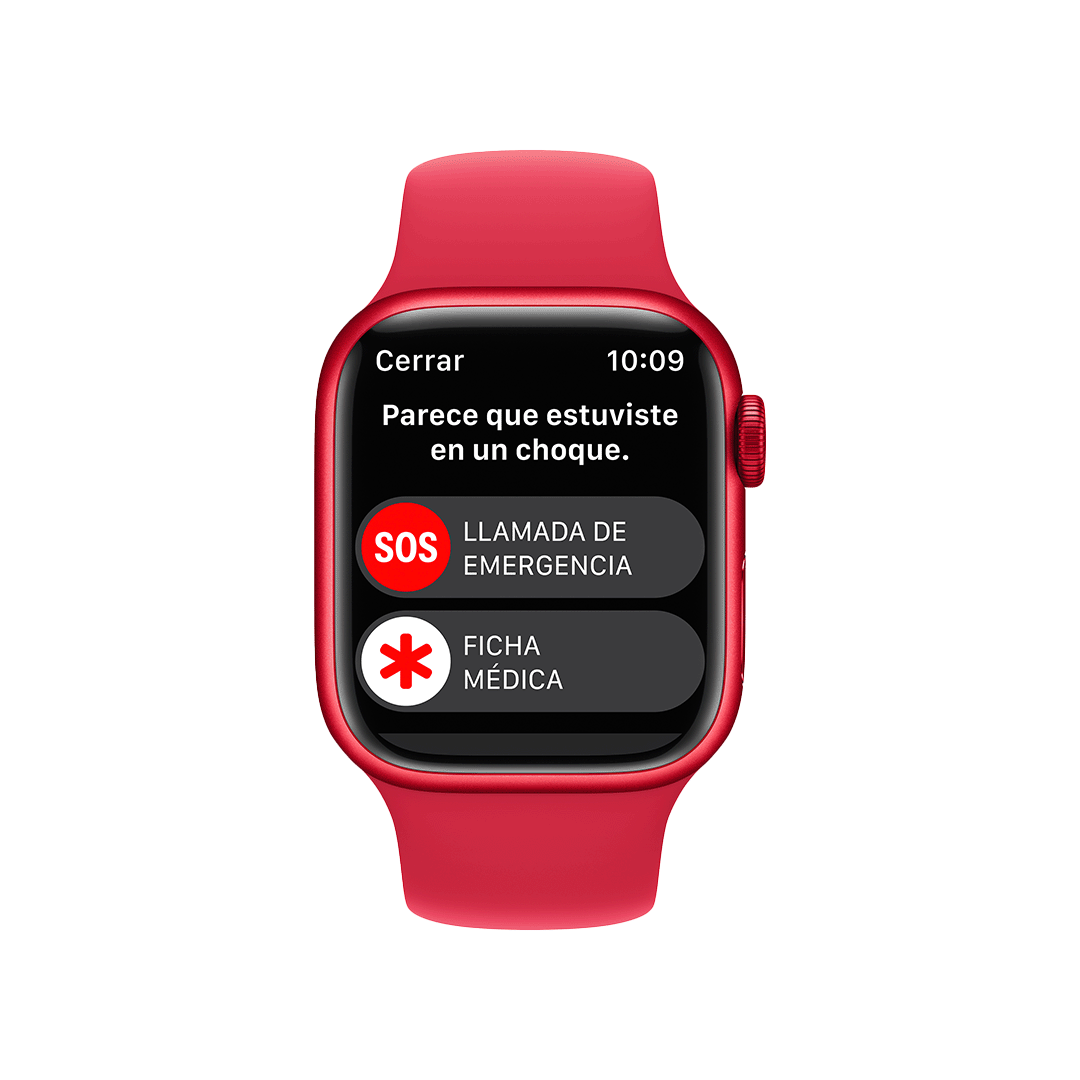 Apple Watch Series 8 GPS 41mm - (PRODUCT)Caja de Aluminio Roja - (PRODUCT)Banda Deportiva Roja - Regular