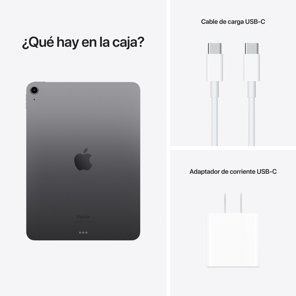 iPad Air 10.9" M1, Wi-Fi, 64GB - Gris Espacial