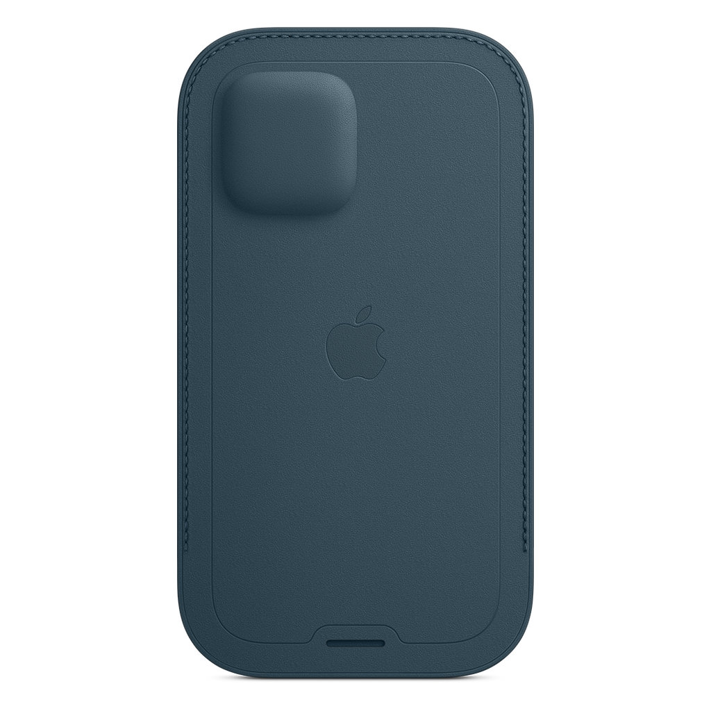 Apple Funda de Cuero iPhone 12 Mini - Azul Baltico