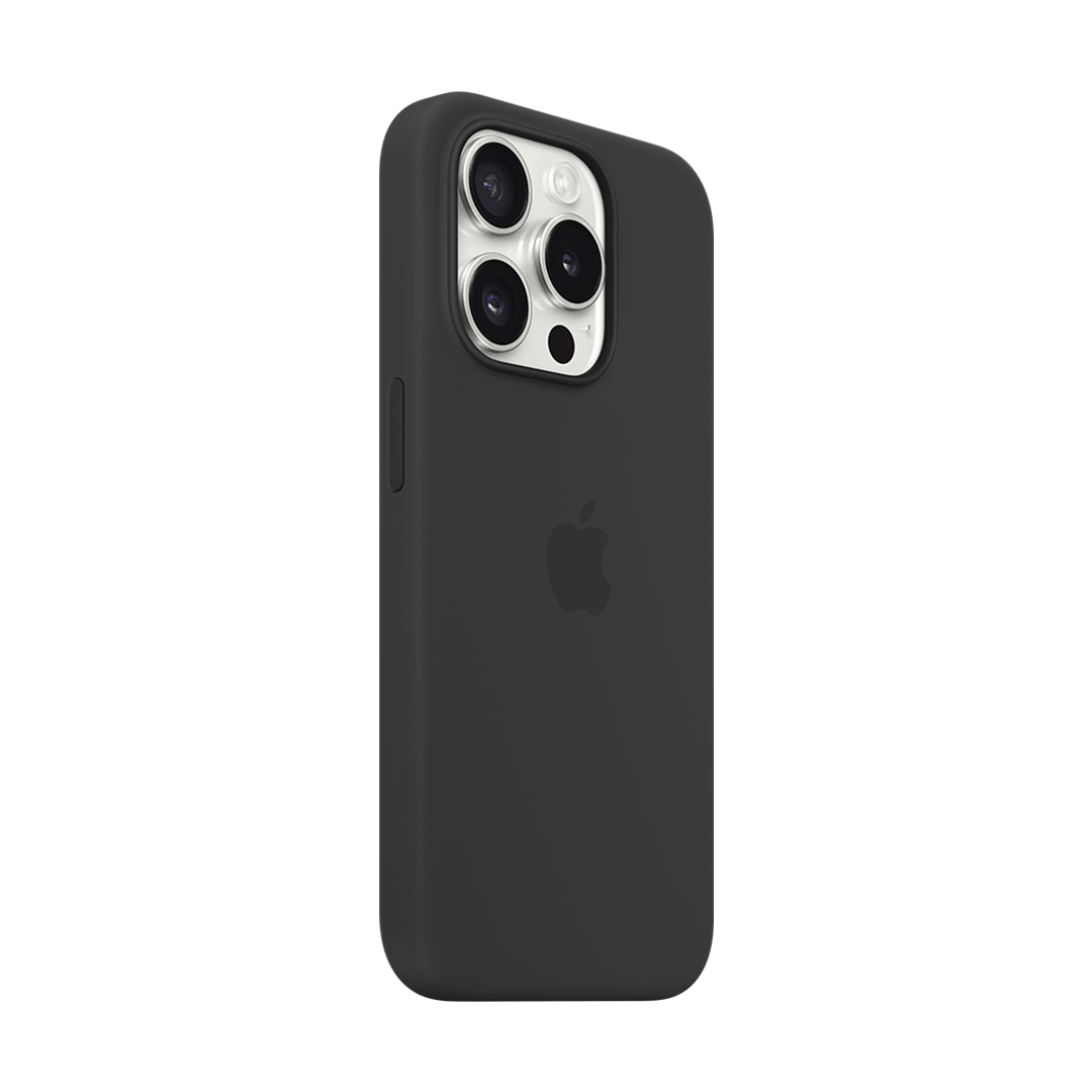 Funda de Silicona iPhone 15 Pro con MagSafe - Negro