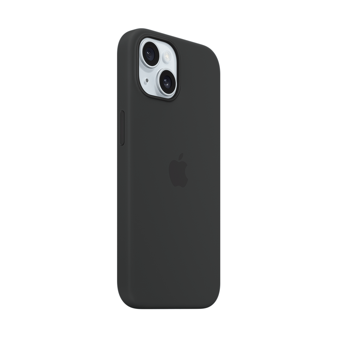 Funda de Silicona con MagSafe para iPhone 15 - Negro