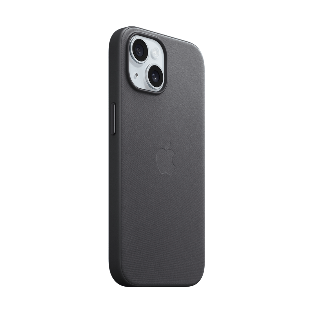 Funda de Trenzado Fino con MagSafe para iPhone 15 - Negro