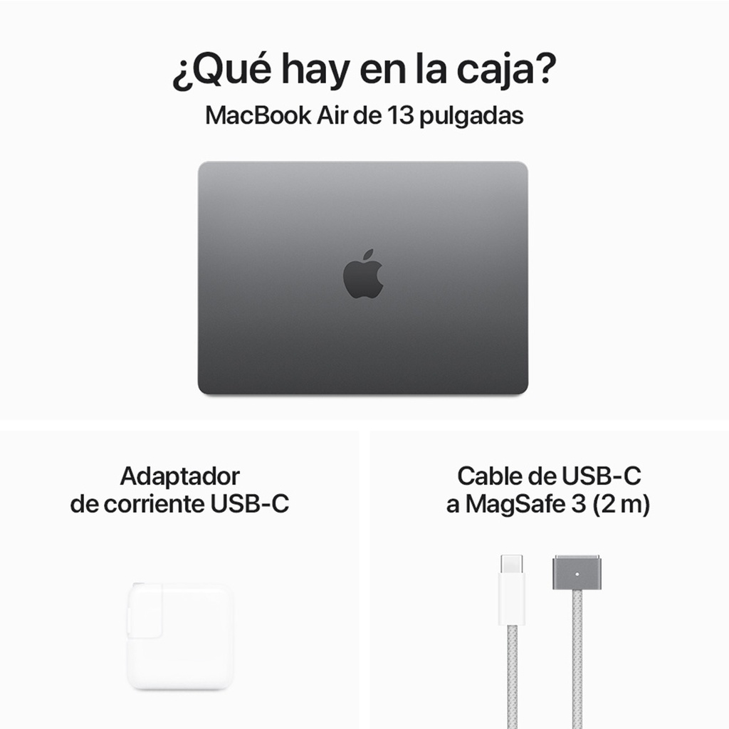 MacBook Air 13 M3 512GB - Gris Espacial (Space Grey)