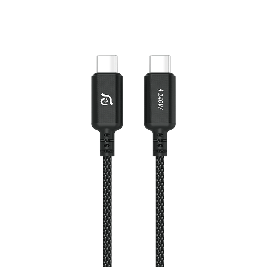 Adam Elements CASA P200 USB-C a USB-C 240W Cable Cargador Trenzado 200cm - Negro