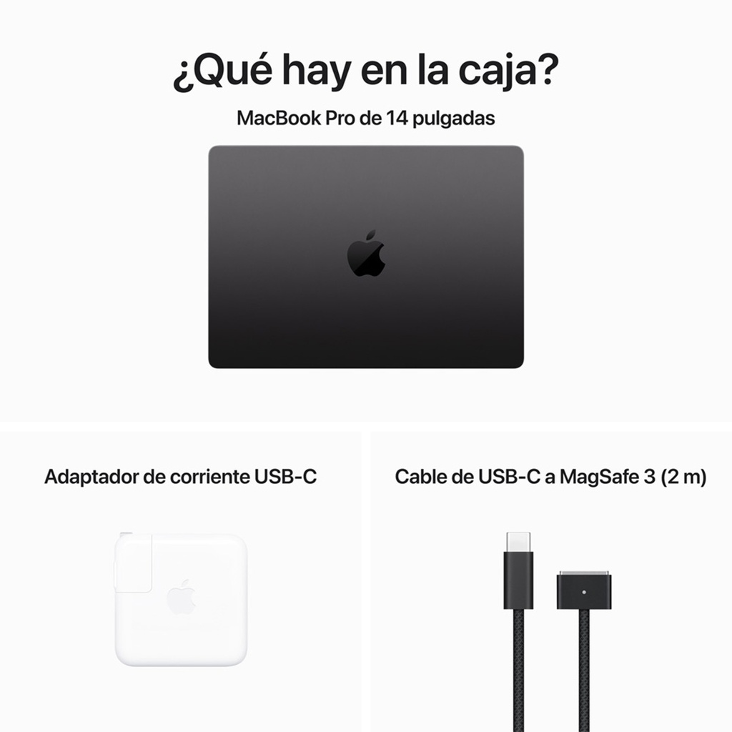 MacBook Pro 14" M3 512GB  - Negro Espacial