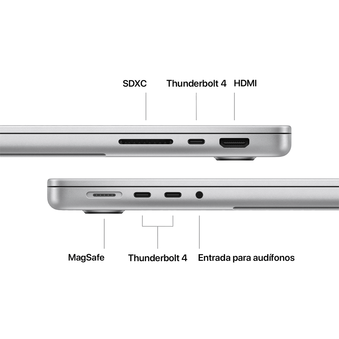 MacBook Pro 14" M3 Pro 512GB 18GB RAM 11CPU 14 GPU - Plata