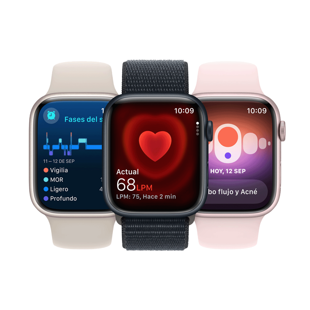 Apple Watch Series 9 GPS - 45mm - Caja de Aluminio Medianoche con Loop Deportivo Medianoche