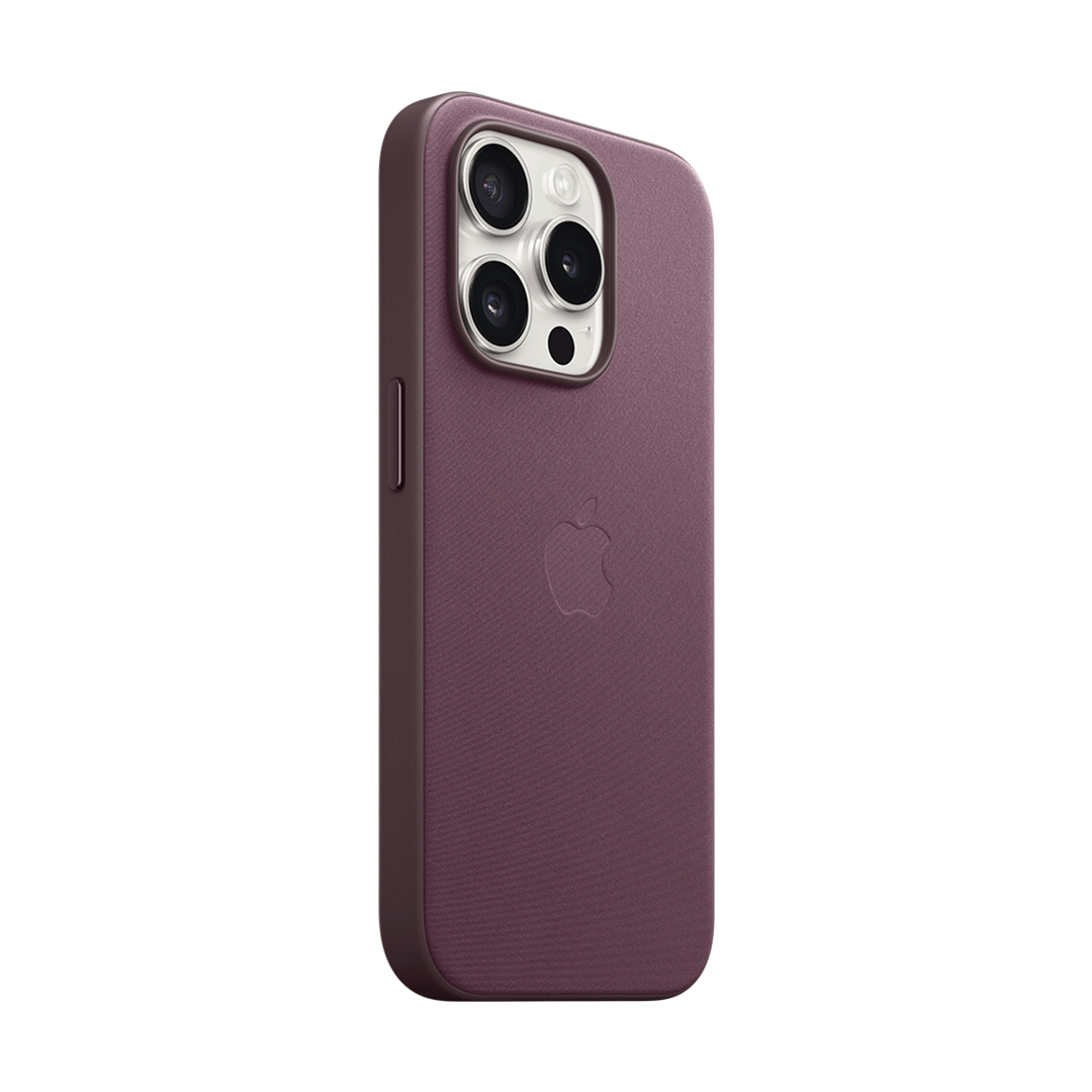 Funda de Trenzado Fino para iPhone 15 Pro con MagSafe - Mulberry