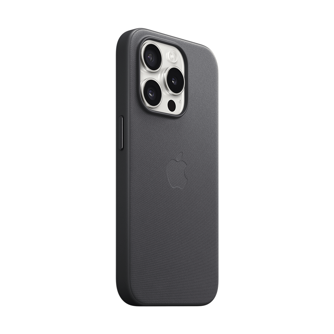 Funda para iPhone 15 Pro Trenzado Fino con MagSafe - Negro