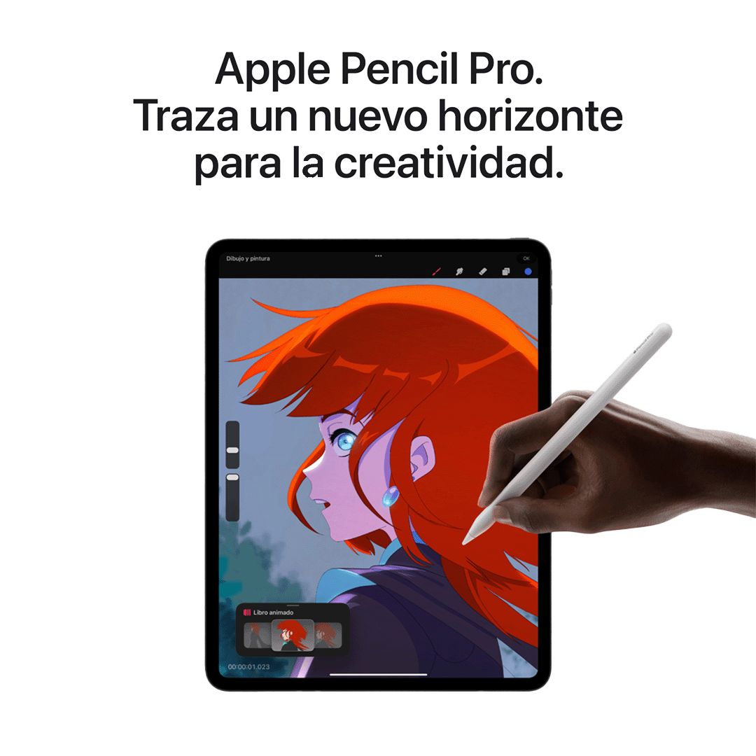 iPad Pro 13" M4 WiFi 256GB, Vidrio Estándar - Negro Espacial