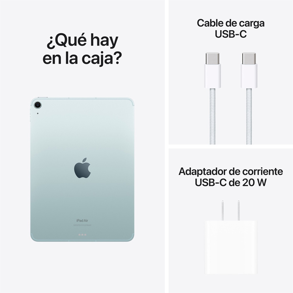 iPad Air 11" M2 Wi-Fi + Cellular 128GB - Azul