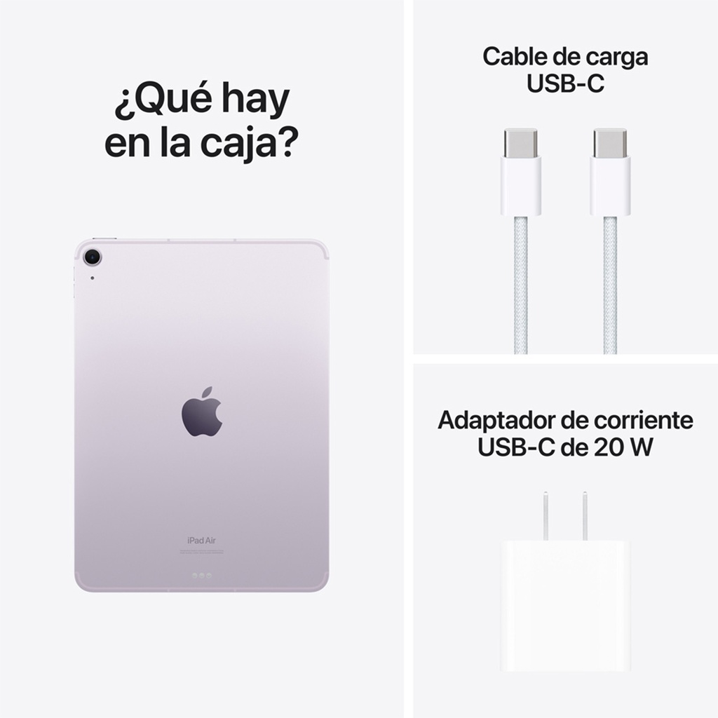 iPad Air 11" M2 Wi-Fi + Cellular 128GB - Purpura