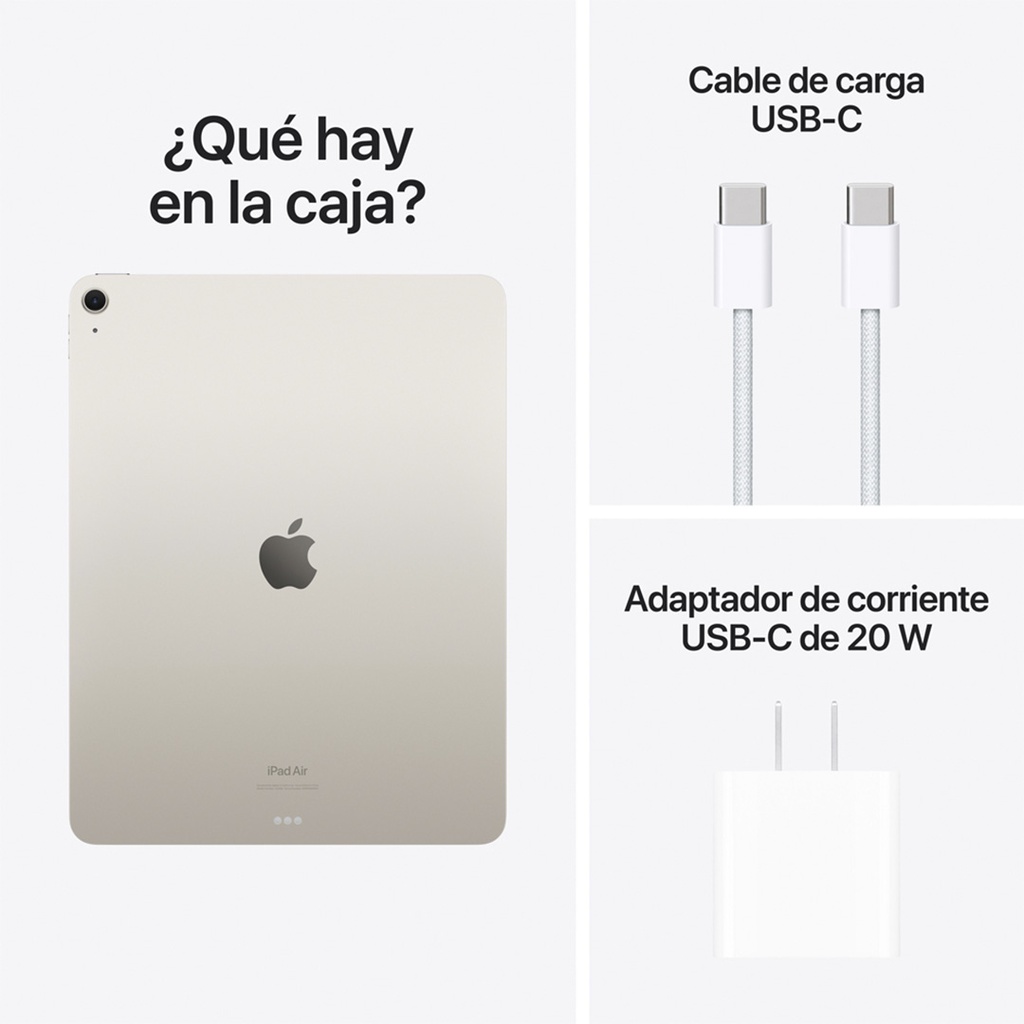 iPad Air 13" M2 Wi-Fi 512GB - Blanco Estrella