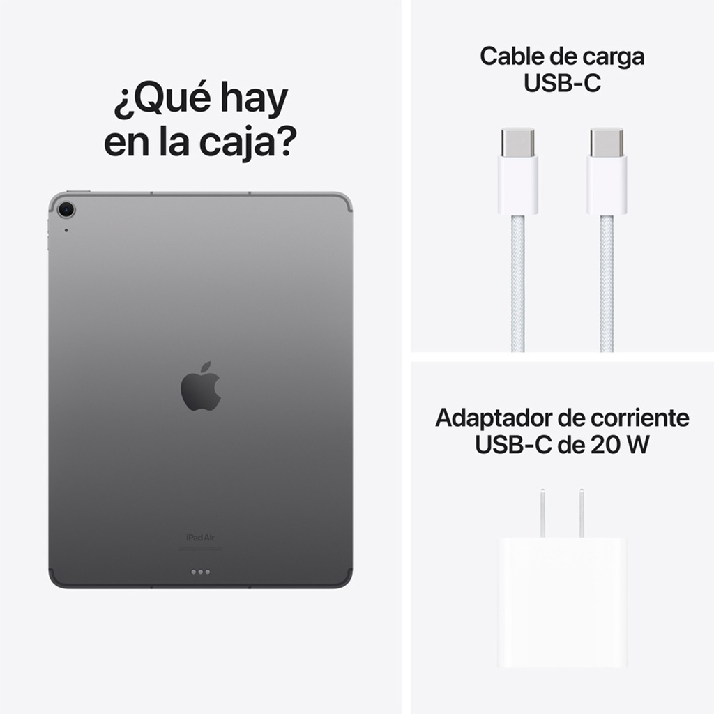 iPad Air 13" M2 Wi-Fi + Cellular 128GB - Gris Espacial