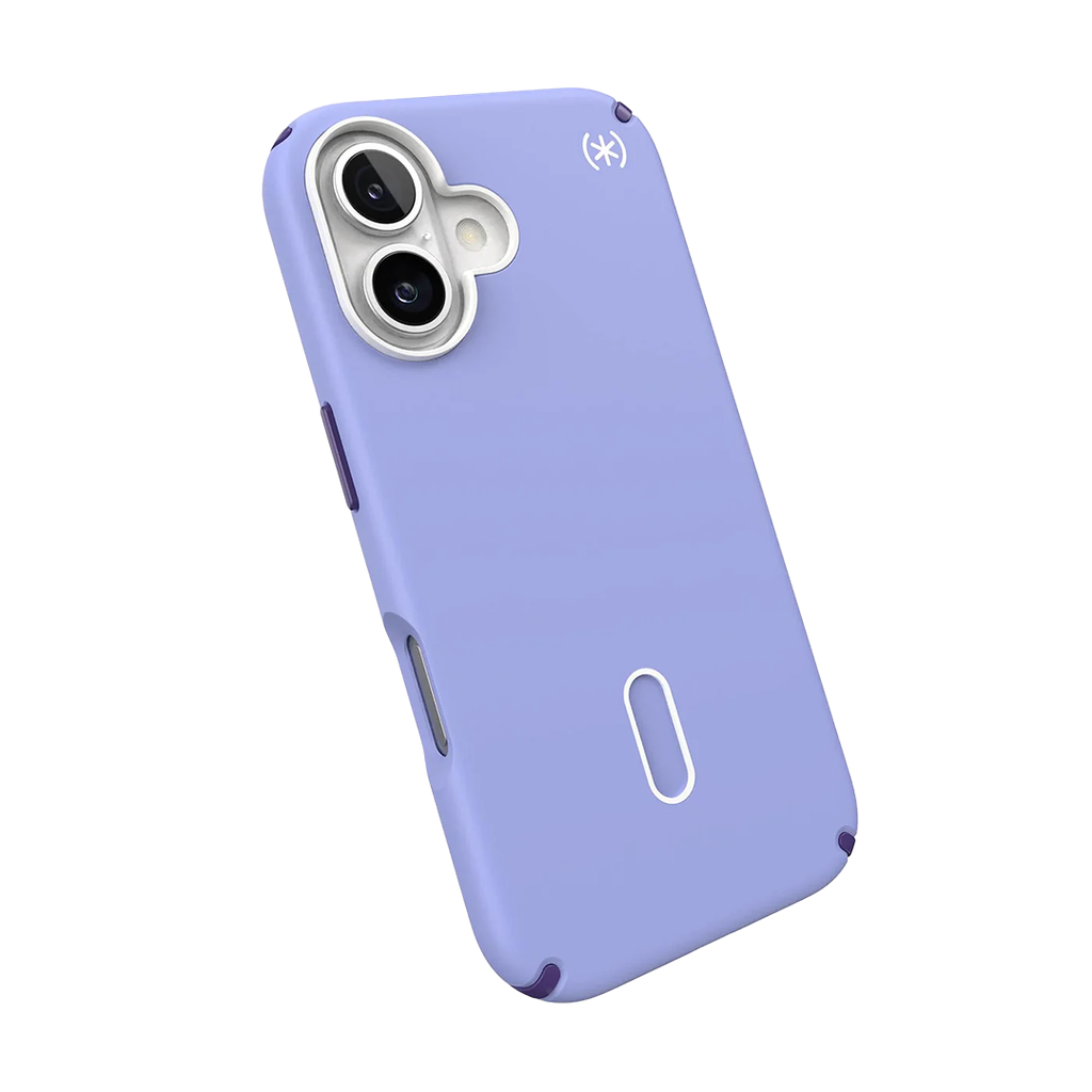 Speck Presidio 2 Pro Funda con ClickLock para iPhone 16 - Lavanda/Púrpura/Blanco