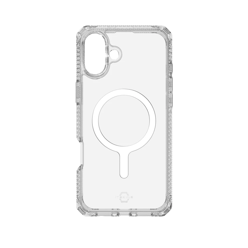 ItSkins Hybrid R Funda Transparente con MagSafe fpara iPhone 16 Plus - Transparente