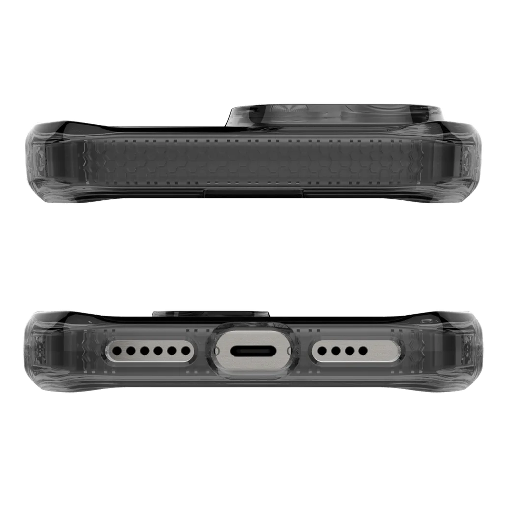 ItSkins Hybrid R Vapor Funda con MagSafe para iPhone 16 Pro Max - Humo