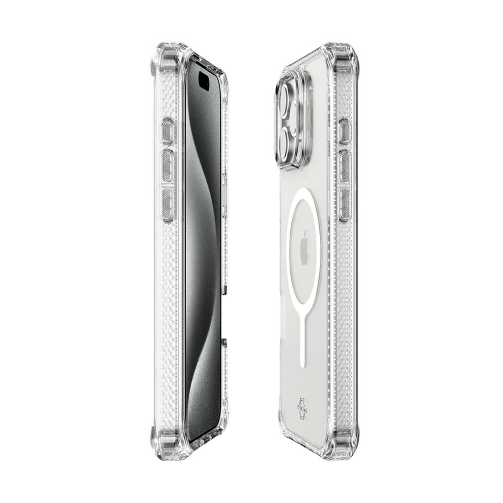 ItSkins Hybrid R Funda Transparente con MagSafe para iPhone 16 Pro Max - Transparentre