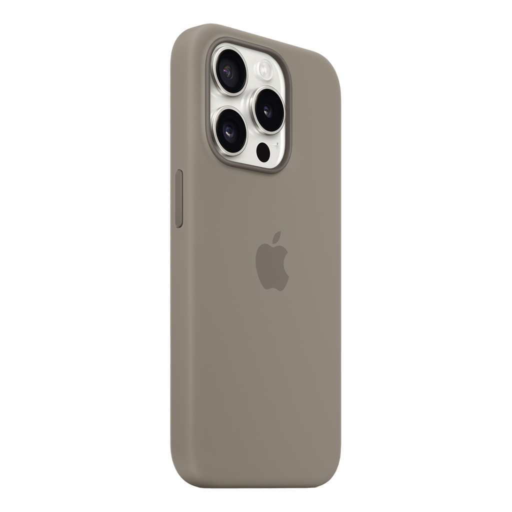 Funda de Silicona para iPhone 15 Pro - Arcilla