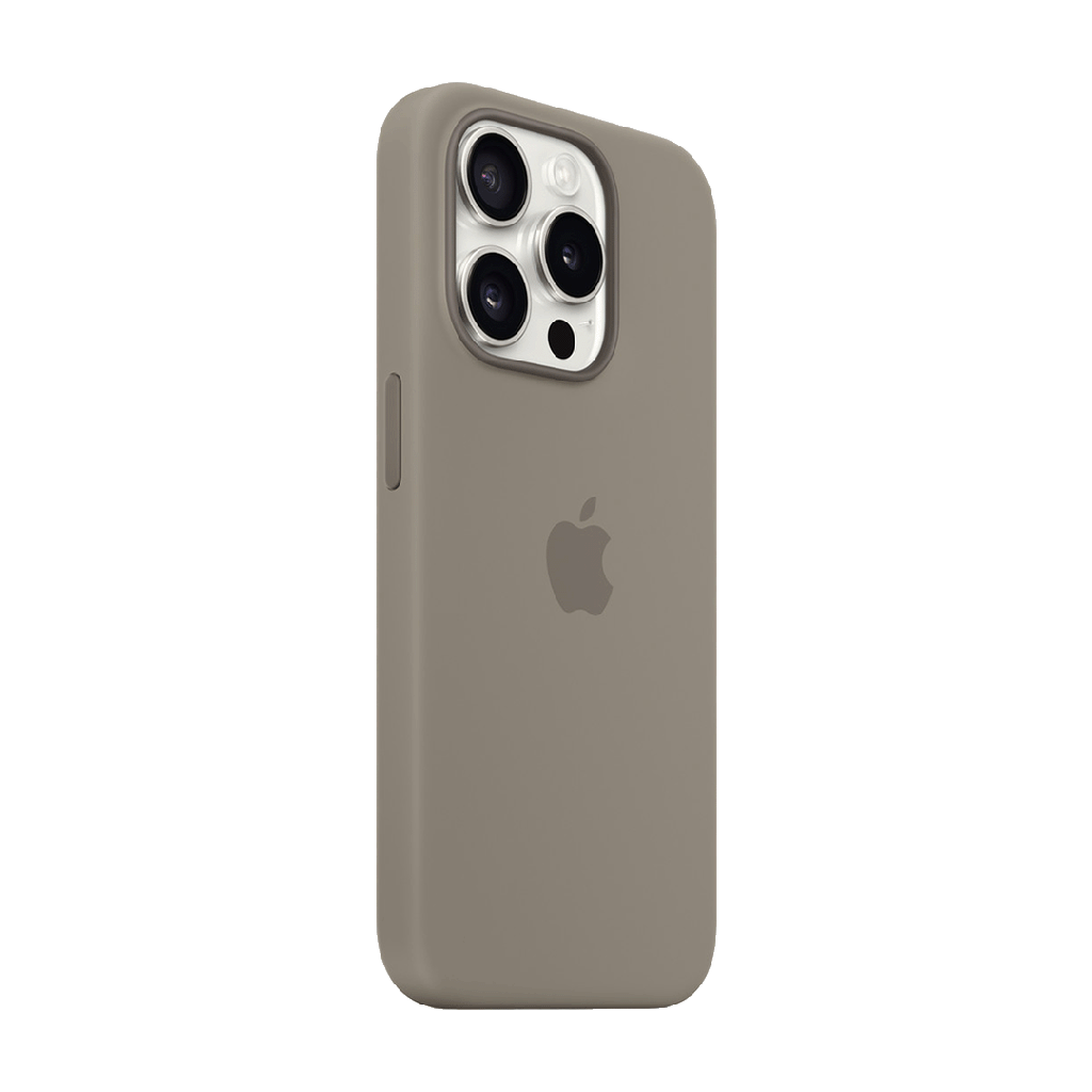 Funda de Silicona para iPhone 15 Pro - Arcilla