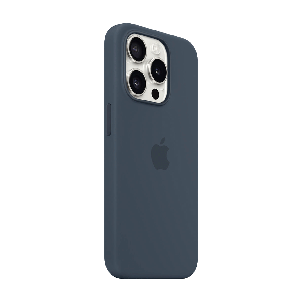 Funda de Silicona para iPhone 15 Pro - Azul Tormenta