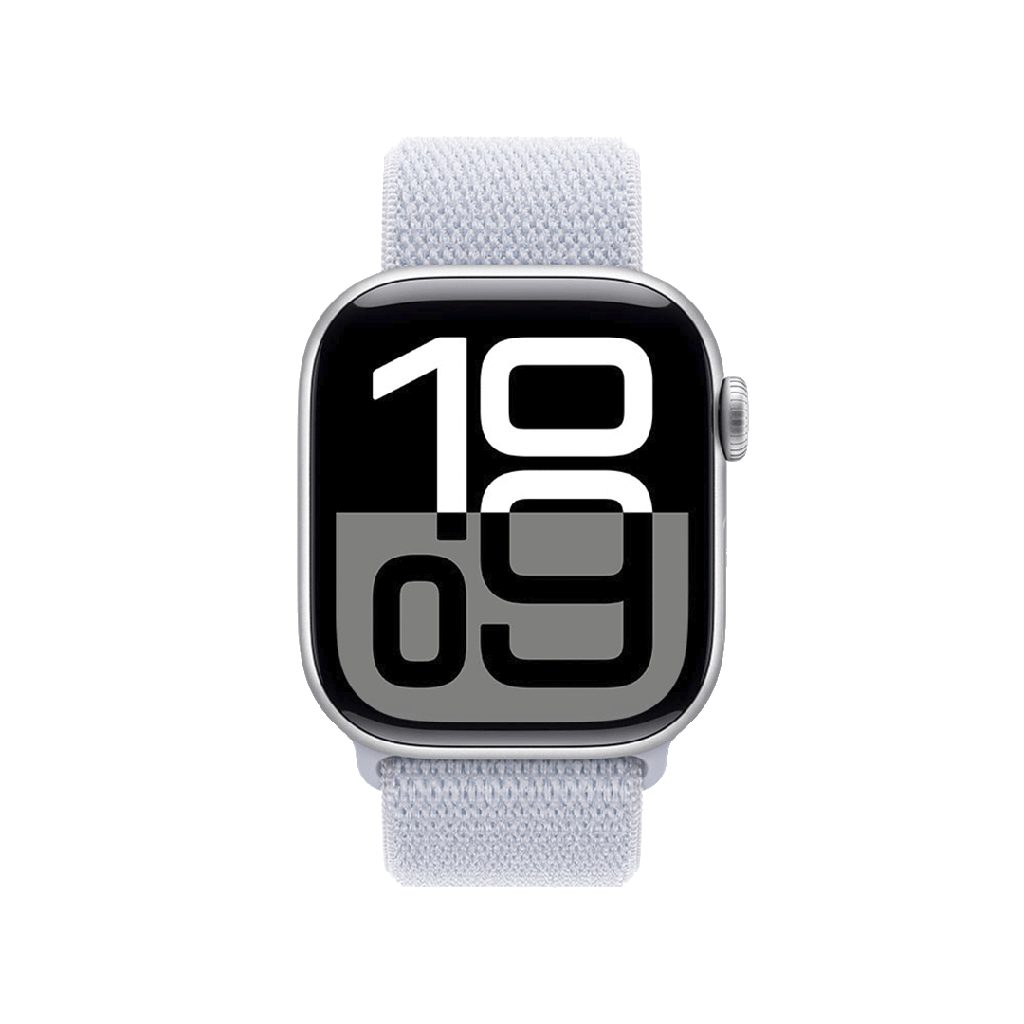 Apple Watch S10 GPS 42mm - Caja de Aluminio Plata - Loop Deportivo Azul Nube