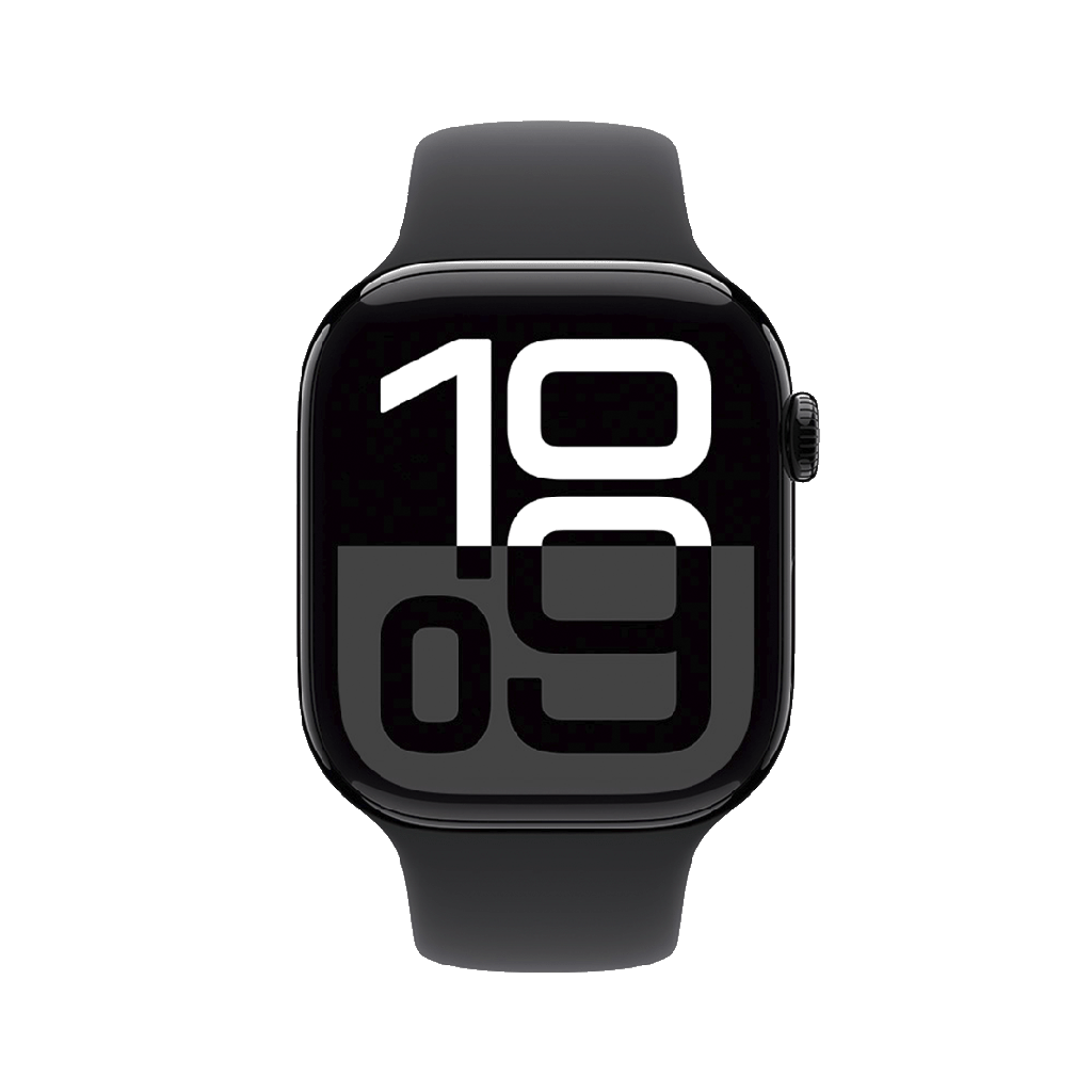 Apple Watch S10 GPS 46mm - Caja de Aluminio Negro Azabache - Banda Deportiva Negra - M/L