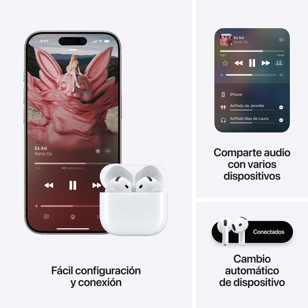 AirPods 4ta Gen Cancelación de Ruido Activa - USB-C