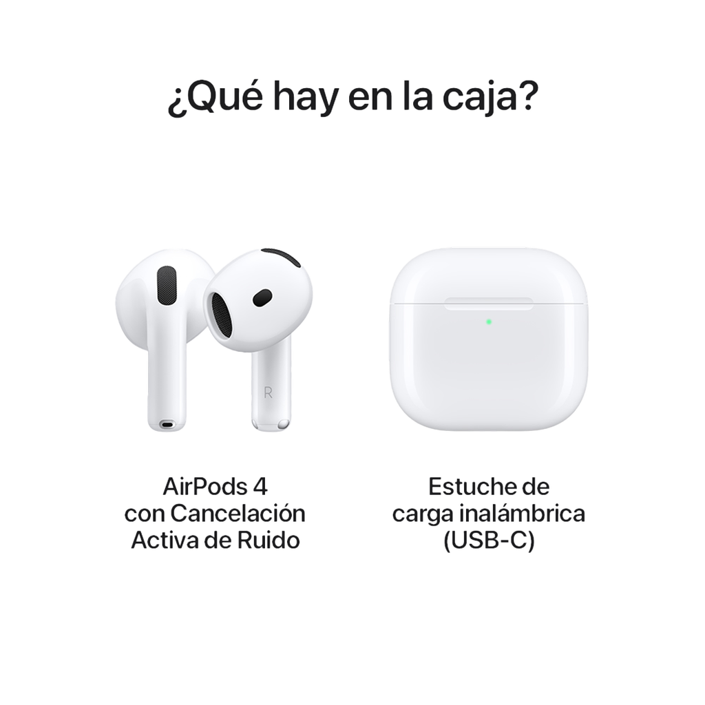 AirPods 4ta Gen Cancelación de Ruido Activa - USB-C