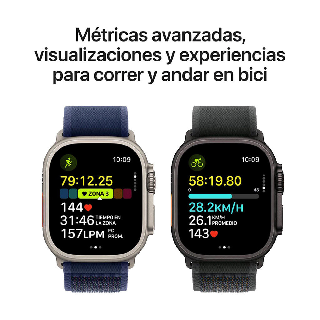 Apple Watch Ultra 2 GPS 49mm - Caja de Titanio Negra - Loop Alpino Verde Oscuro - M