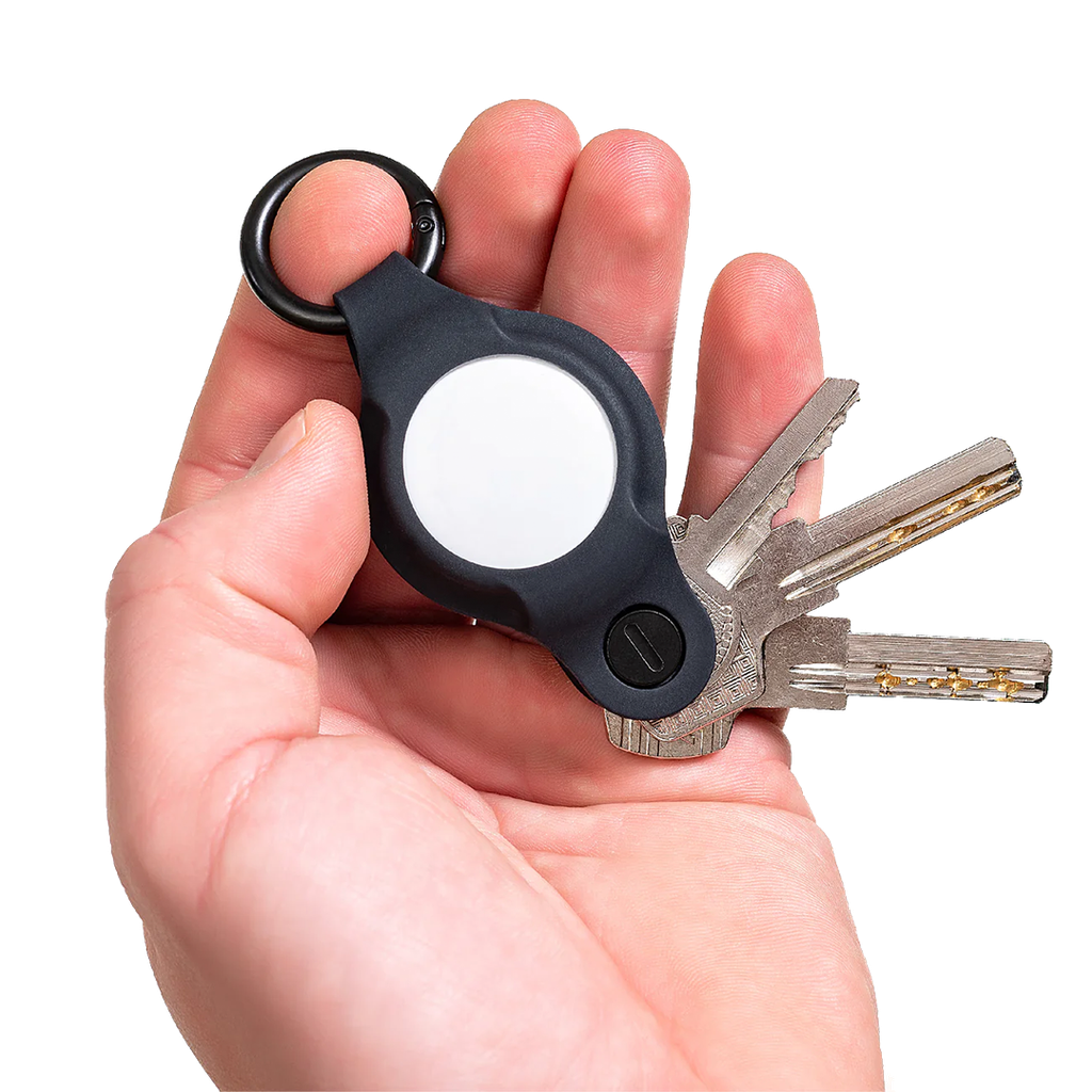 KeySmart Air Flex Llavero de Silicona para AirTag - Negro