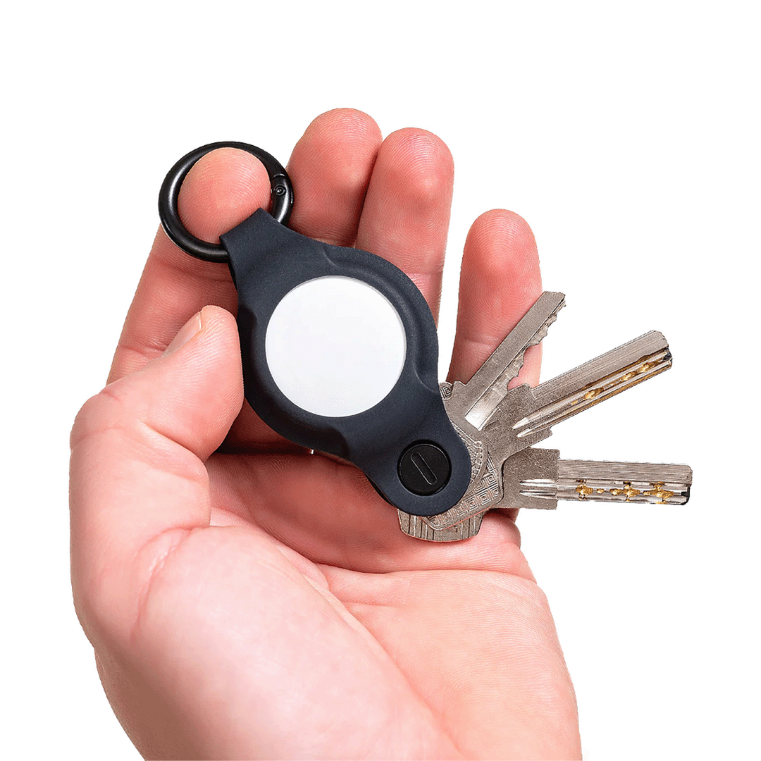 KeySmart Air Flex Llavero de Silicona para AirTag - Negro