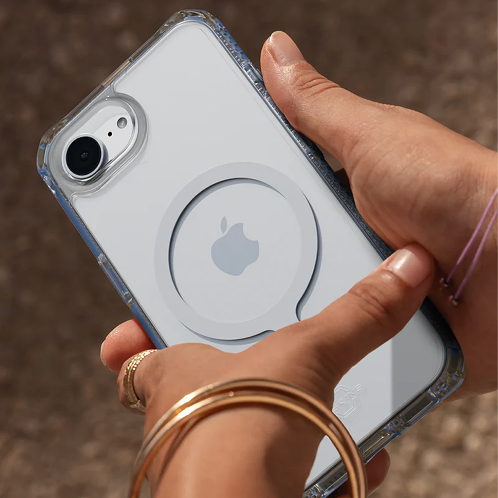 Itskins Hybrid R Funda Transparente con MagSafe para iPhone 16e - Transparente