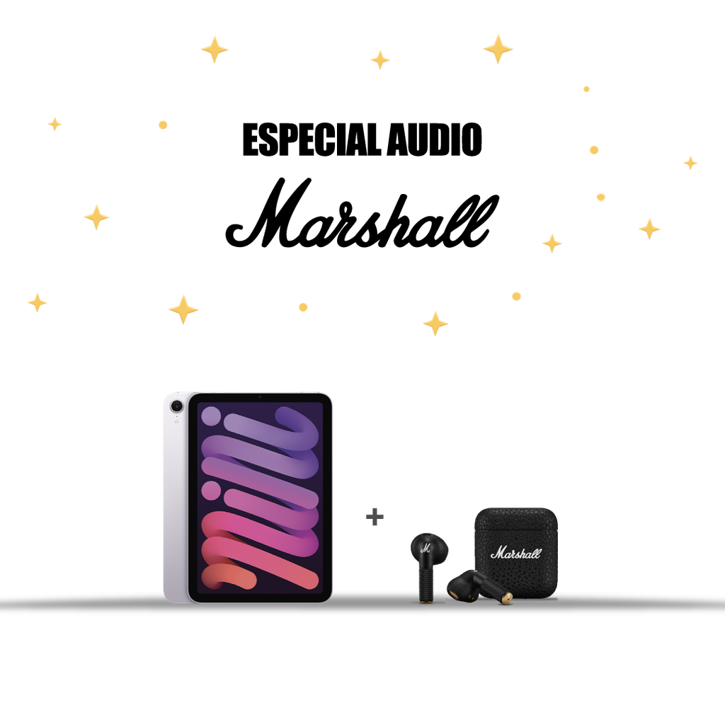 iPad mini WiFi 256 GB + Marshall Minor IV Auriculares Inalámbricos