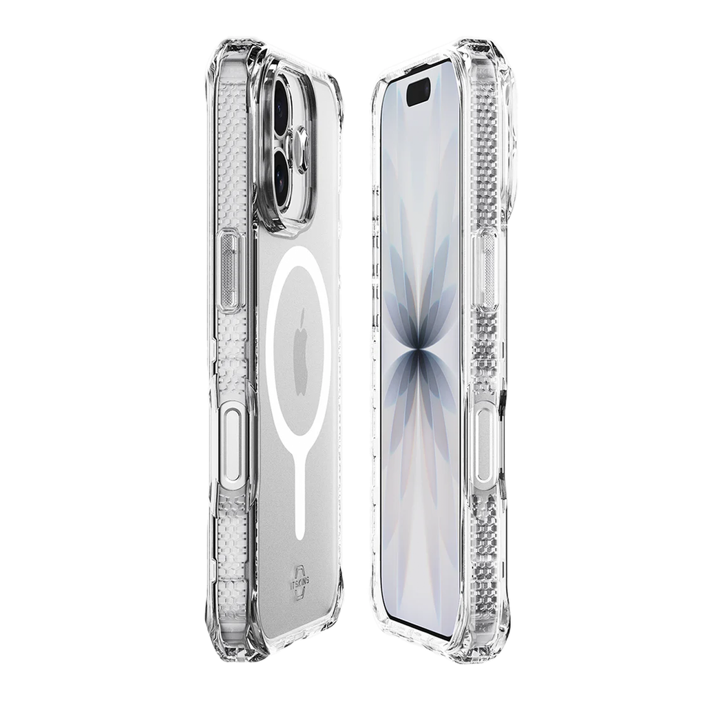 ItSkins Hybrid R Funda Transparente con MagSafe para iPhone 17 - Transparente