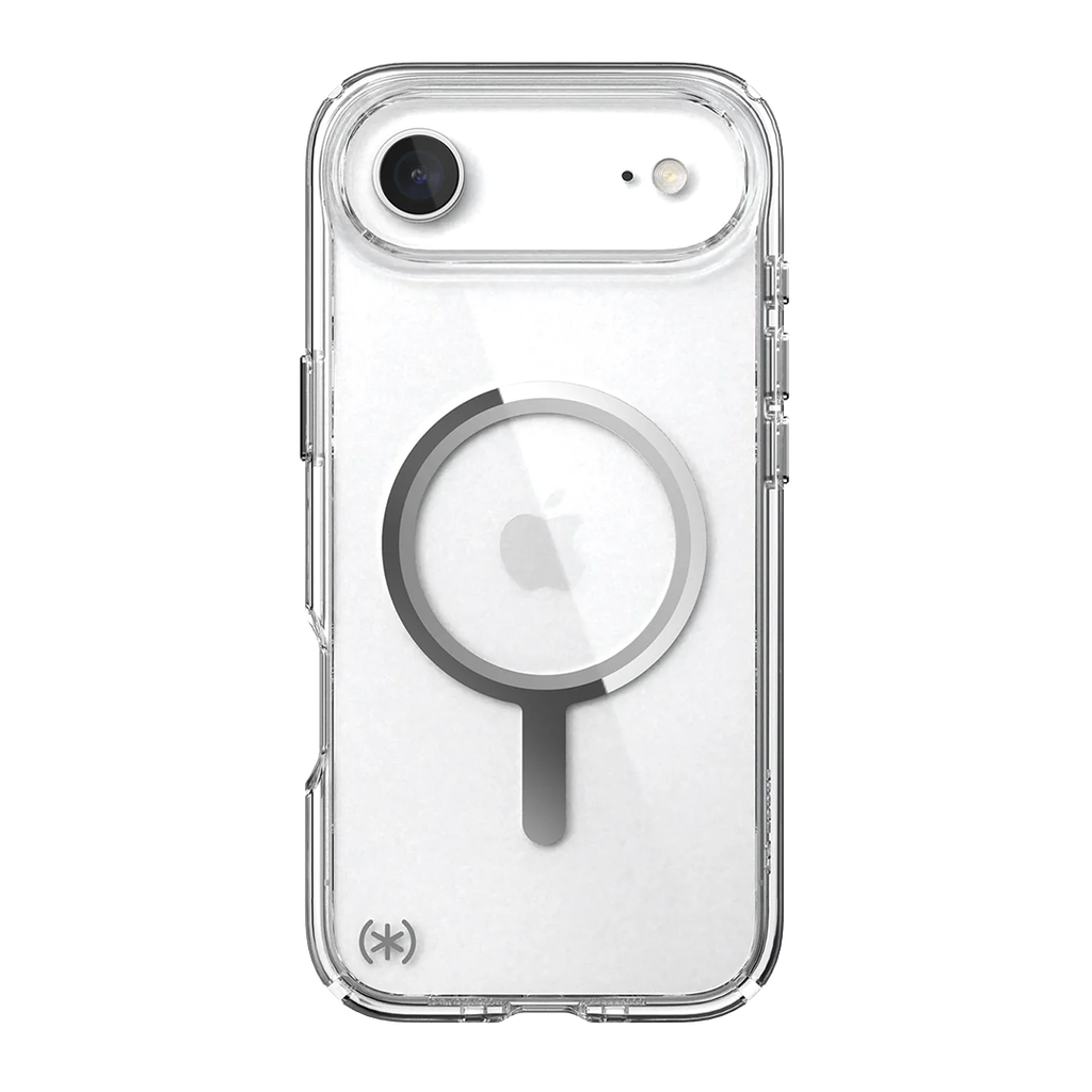 Speck Presidio Perfect Clear con MagSafe para iPhone Air - Transparente/Transparente/Plata