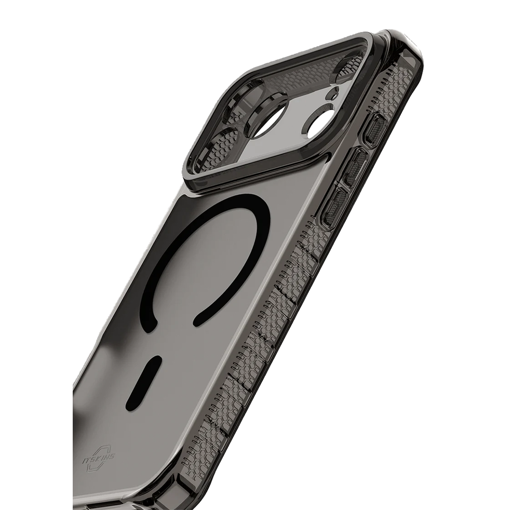 ItSkins Hybrid R Vapor Funda con MagSafe para iPhone 17 Pro Max - Humo
