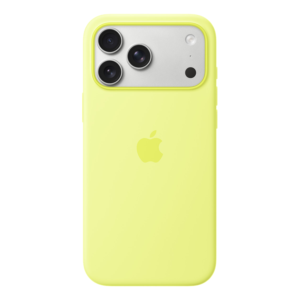 Funda de Silicona con MagSafe para iPhone 17 Pro Max – Amarillo Neón